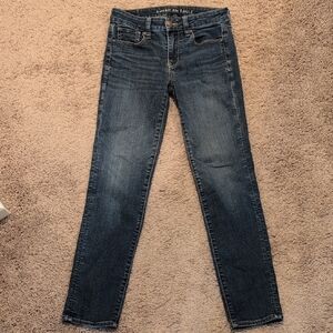 American Eagle Outfitters Women's Dark Blue Skinny Jeans
